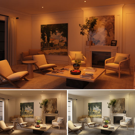 4" Slim Panel Recessed Circadian Gimbal Light