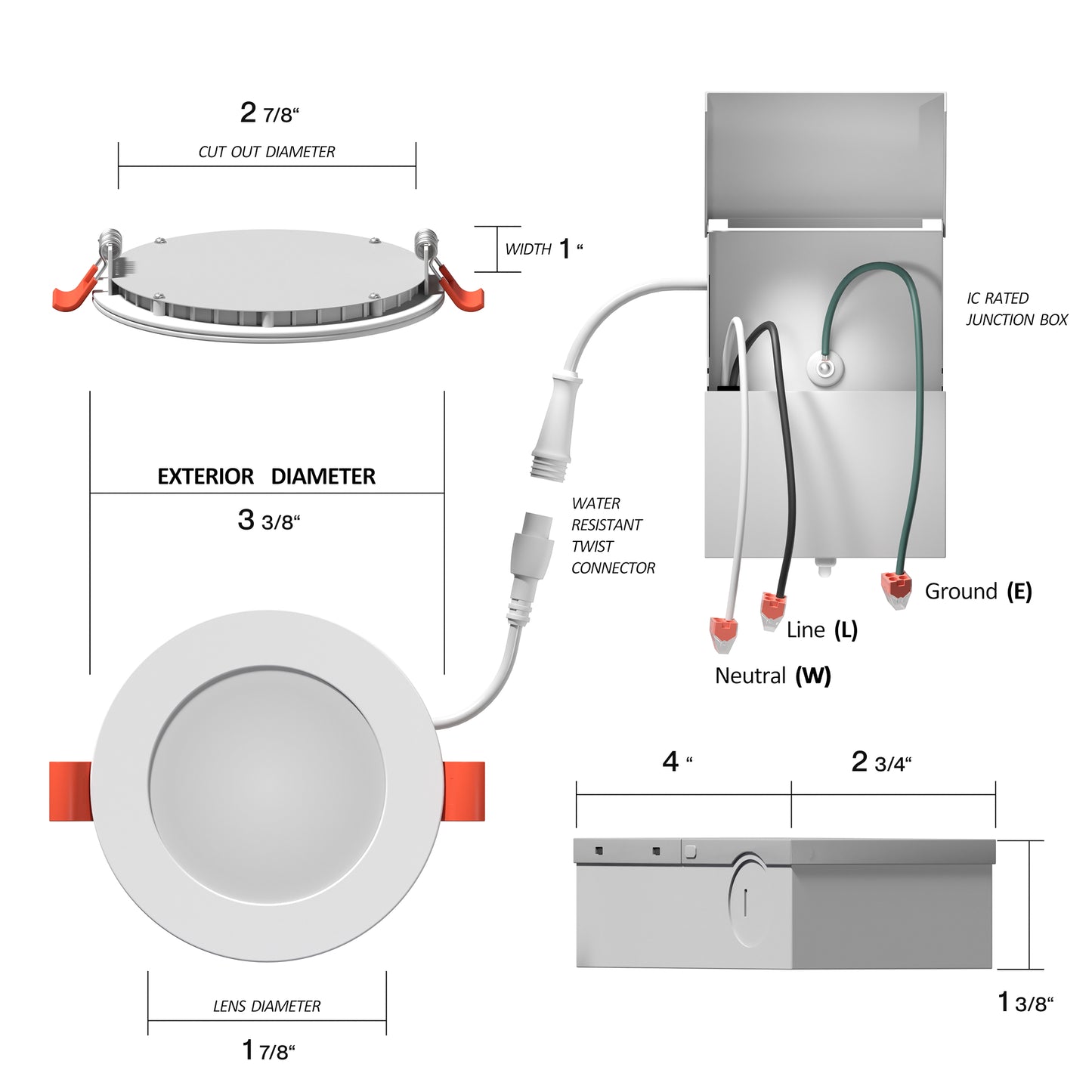 3" Slim Panel Recessed Circadian Light