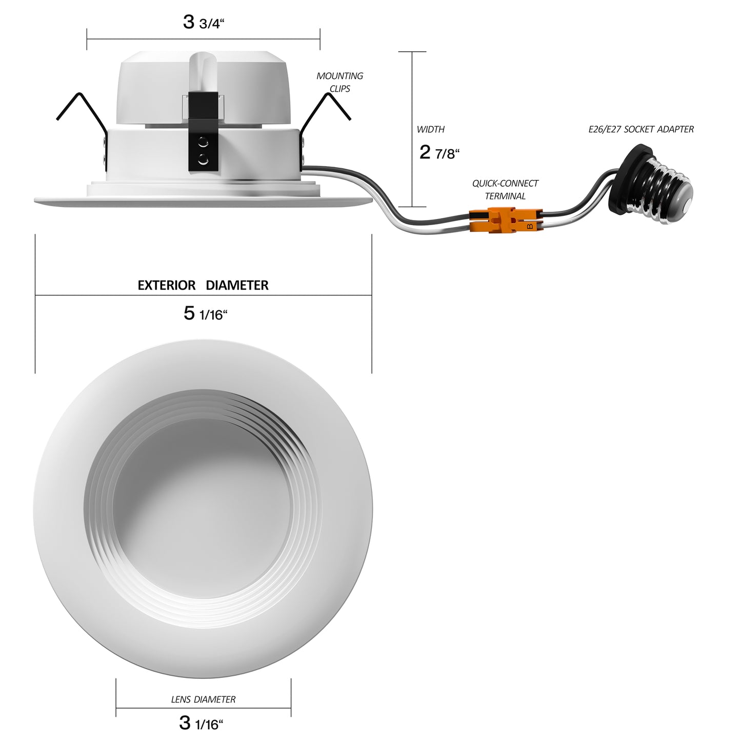 4" Retrofit Recessed Circadian Light