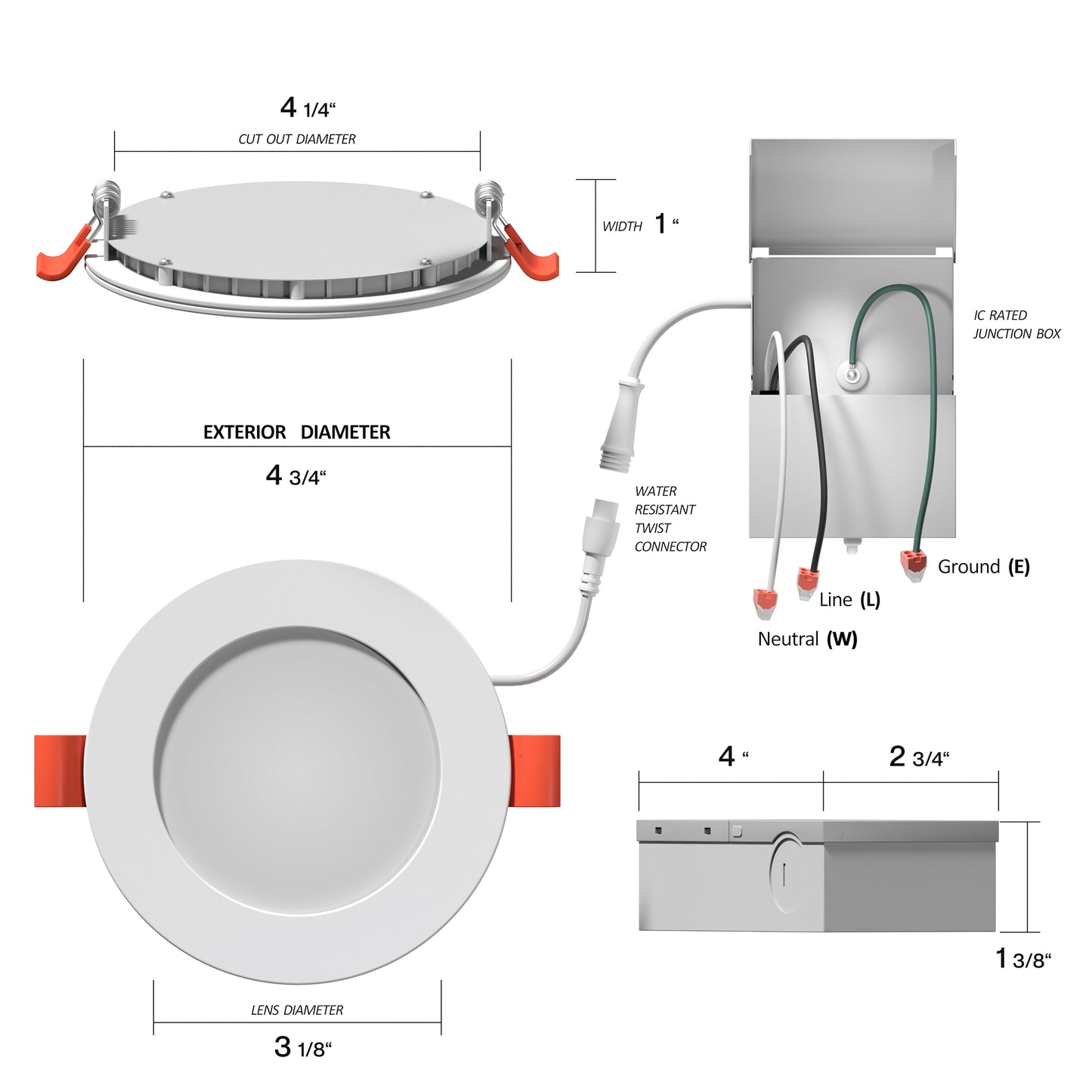 4" Slim Panel Recessed Circadian Light
