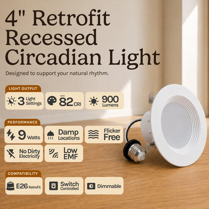 4" Retrofit Recessed Circadian Light
