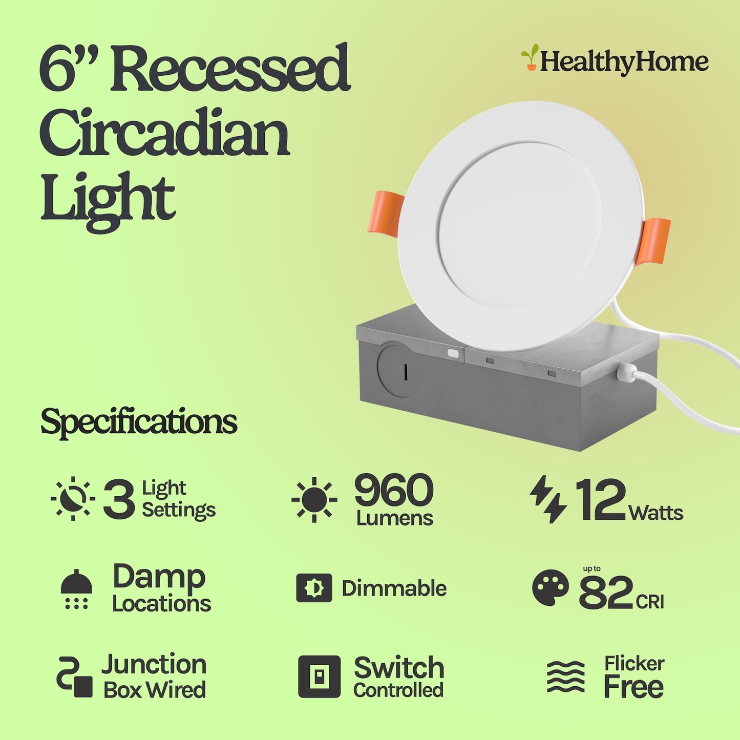 6" Slim Panel Recessed Circadian Light