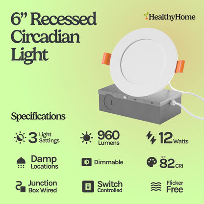6" Slim Panel Recessed Circadian Light
