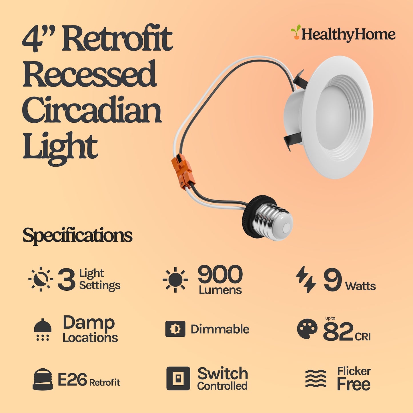 4" Retrofit Recessed Circadian Light