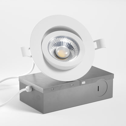 4" Slim Panel Recessed Circadian Gimbal Light